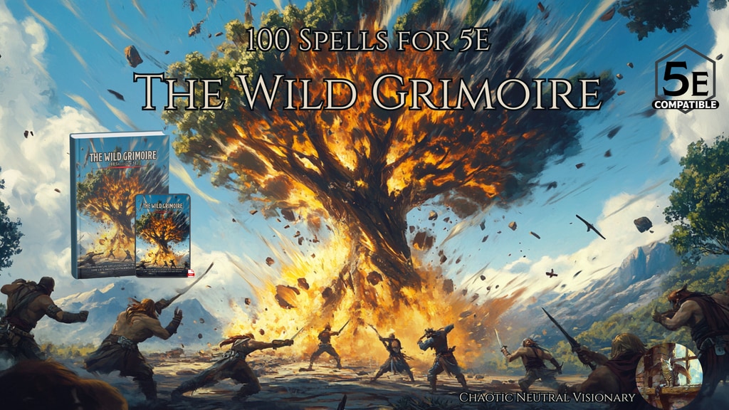 100 Spells for 5E: The Wild Grimoire