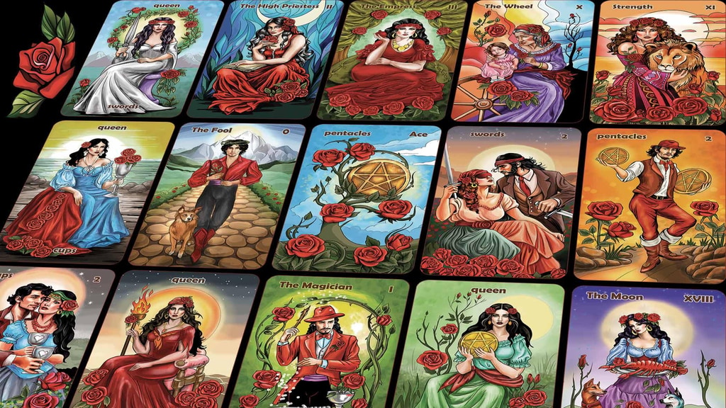 The Red Rose Tarot Deck