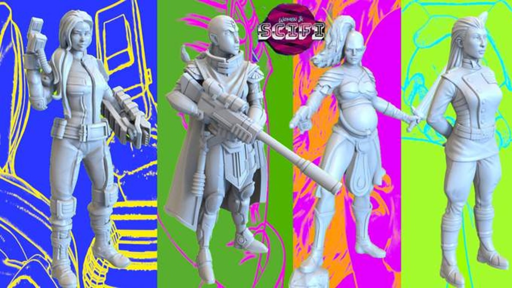 Women & SCIFI vol.4 - more than 20 female miniatures !!!