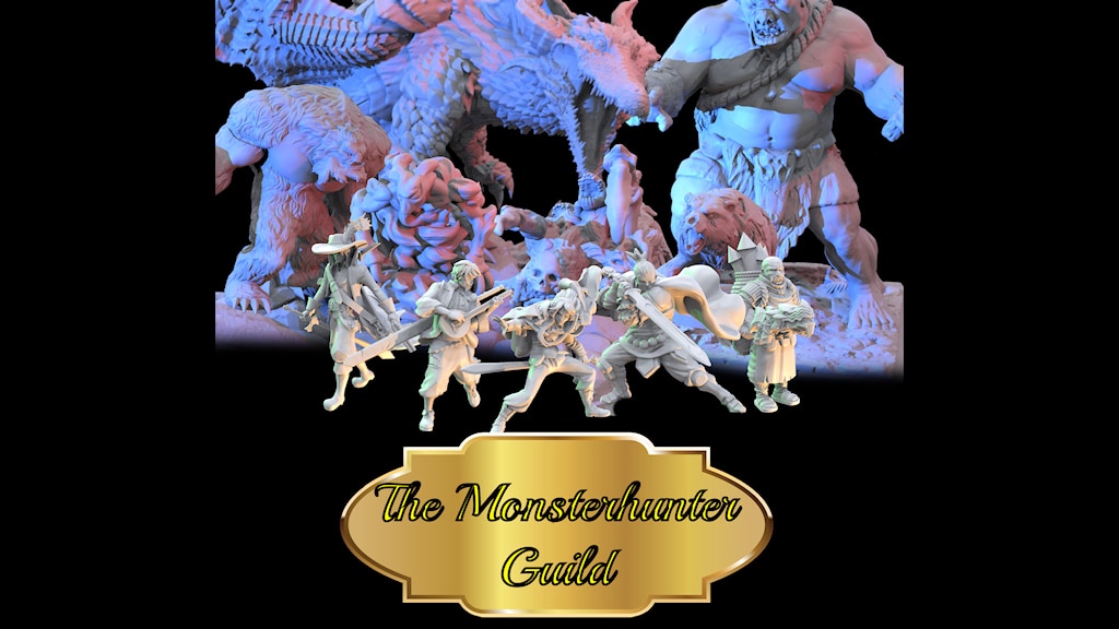 The MonsterHunter Guild . 75 different miniatures
