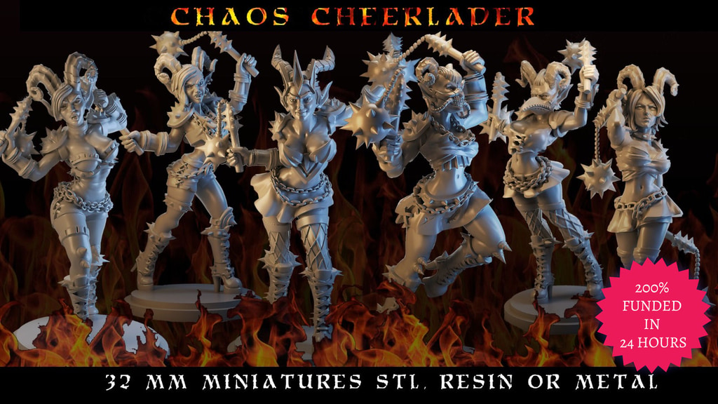 Chaos Pact Cheerleader Team: Fantasy Football // Blood Bowl