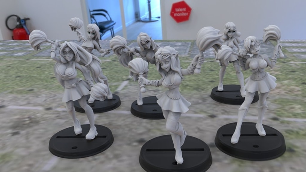 Loec Priestesses - Half Elf Cheerleaders Team