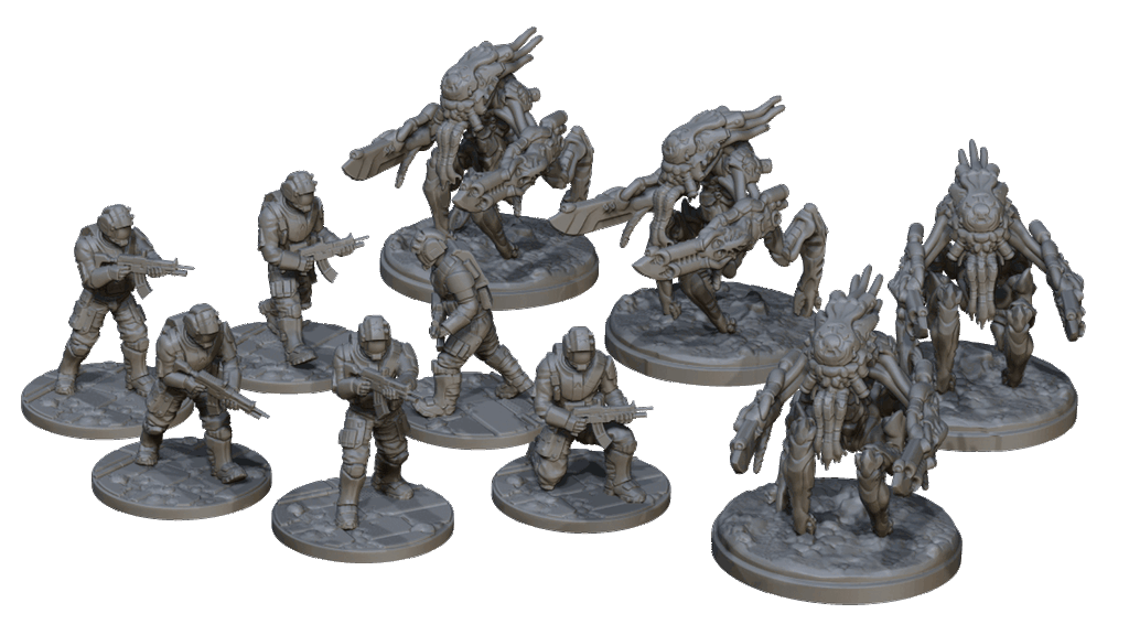 SCIFI Armies - Humans vs Aliens