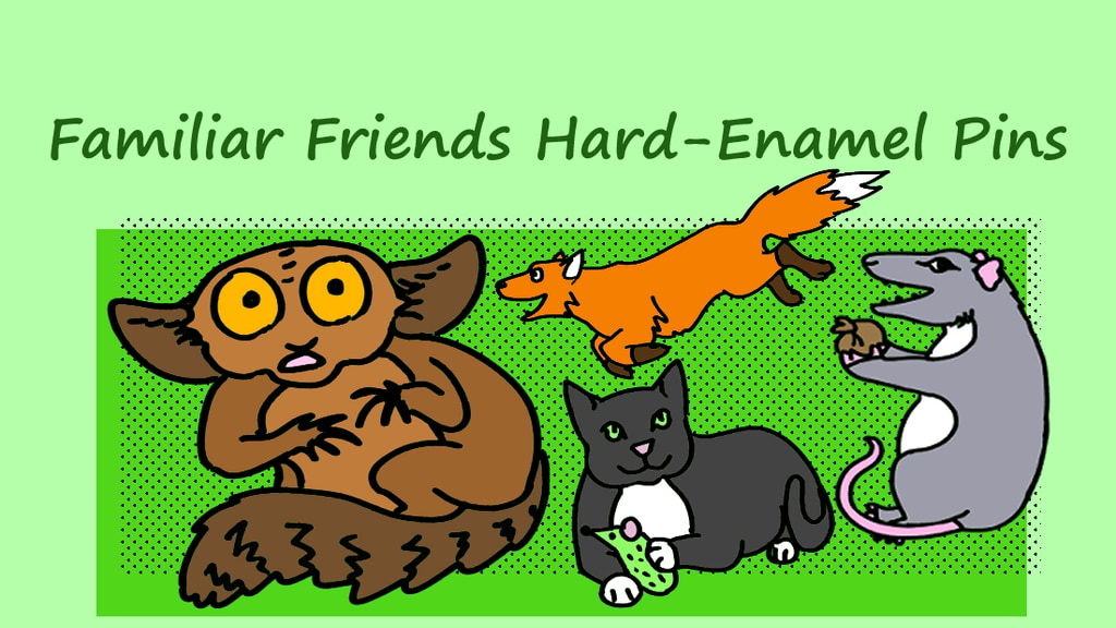 Familiar Friends Enamel Pins