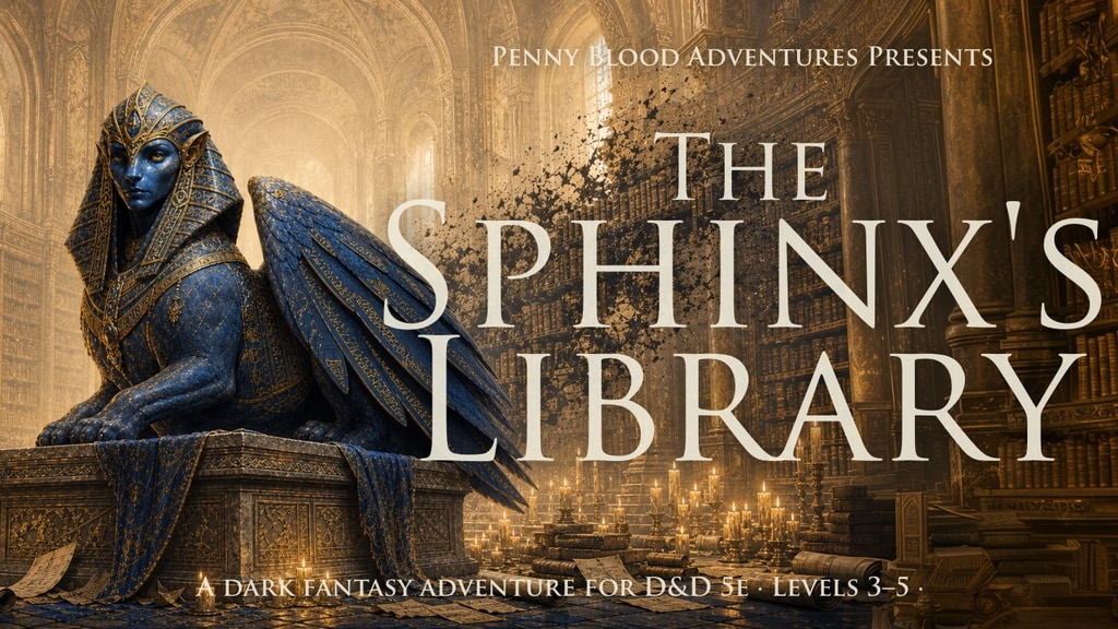 The Sphnix's Wager, A dark fantasy adventure for D&D 5e
