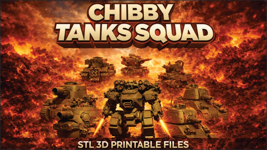 Chibi Tank Squad – 3D Printable STL Collection
