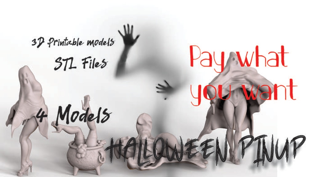 Halloween Pinup 3d STL Files