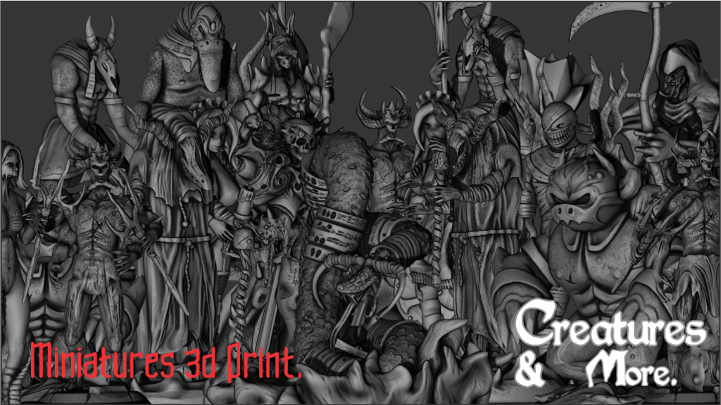 Creatures & More Printable miniatures