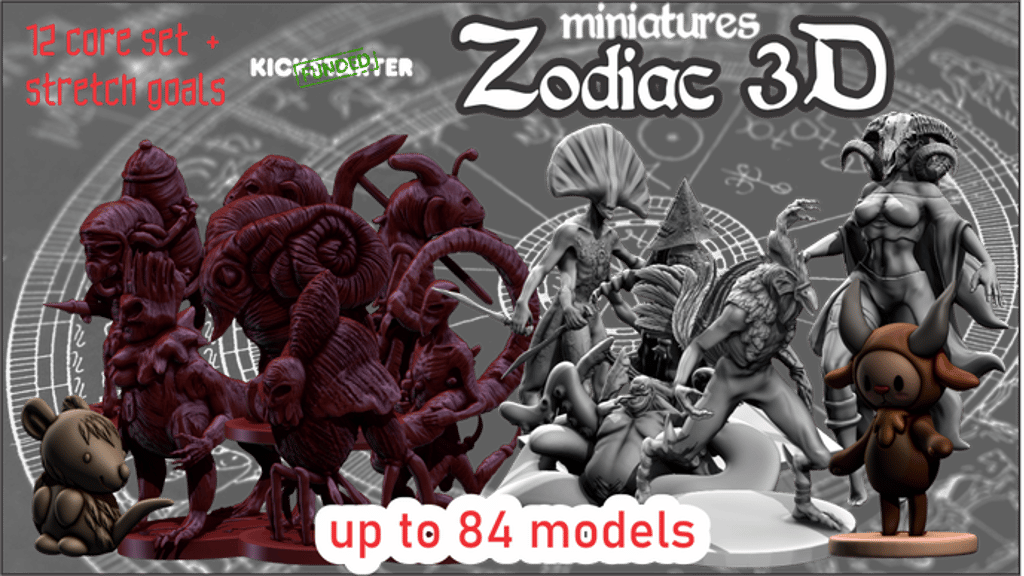 Zodiac miniatures & collectables stl files. boardgames ...