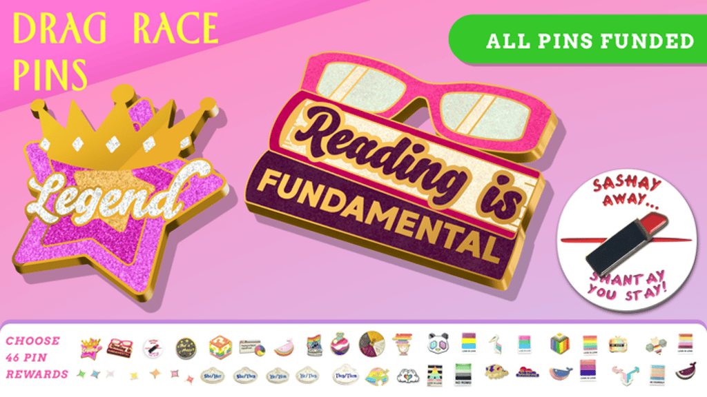 Legendary Legend Star Drag Race Pins
