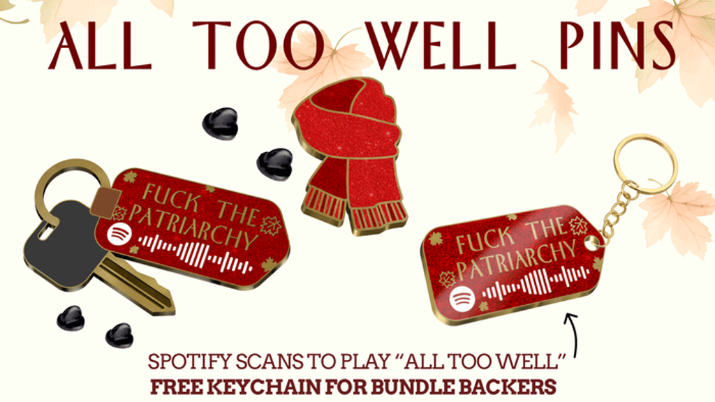 Fuck the patriarchy enamel pins - Taylor Swift All too well