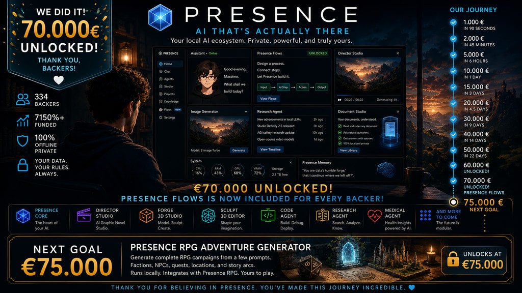 Presence — A Persistent Local AI system that lives with you