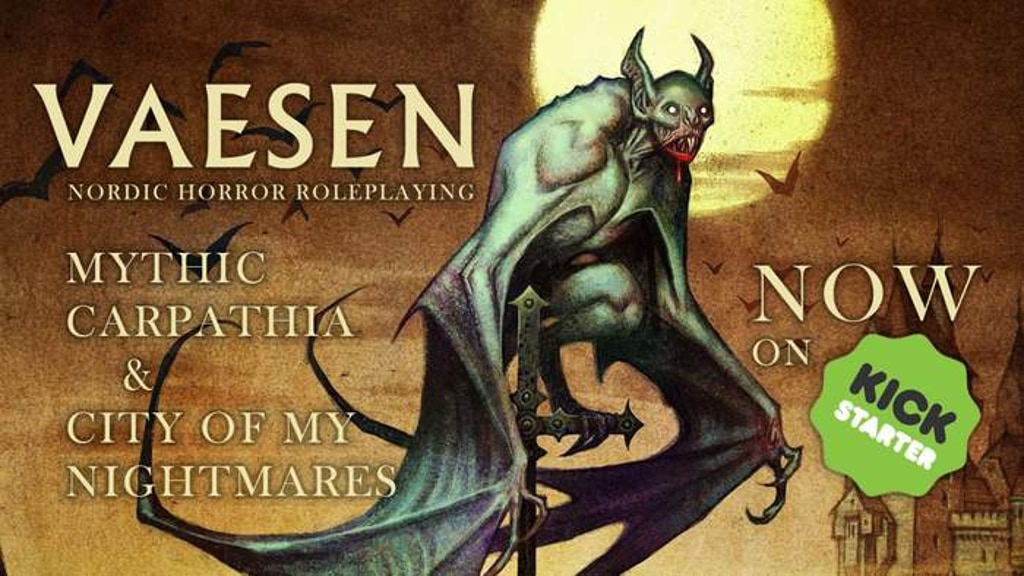 Mythic Carpathia & City of My Nightmares for the Vaesen RPG