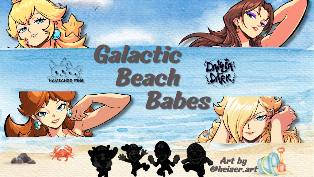 Galactic Beach Babes: A Hard Enamel Pin Project