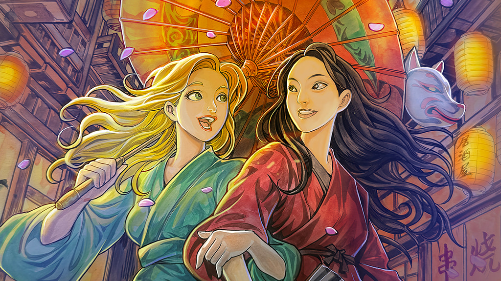 WEBTOON's Slice of Life - Sapphic Anime Character in Japan!