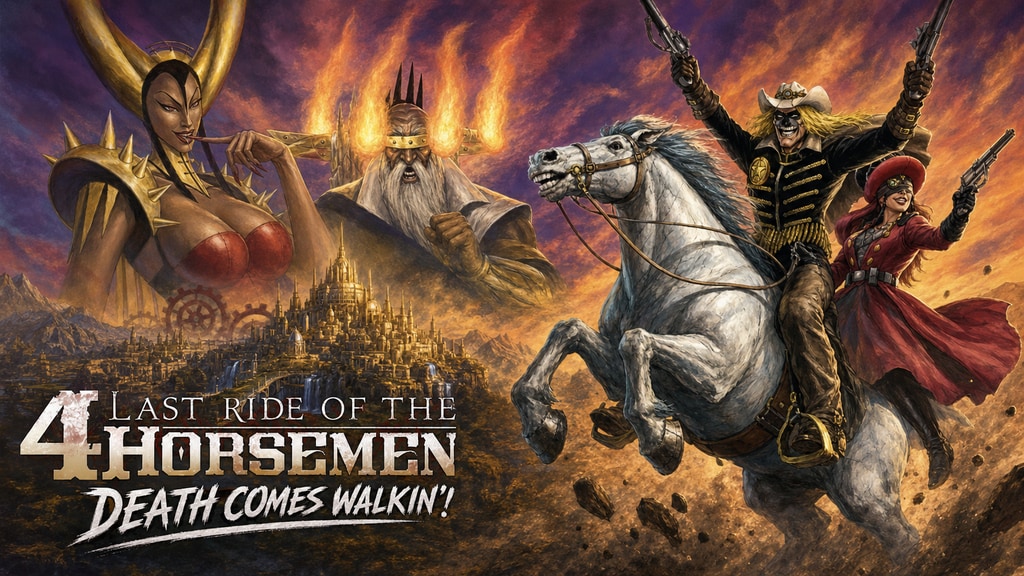 Last Ride of the 4 Horsemen Complete 3-Volume Steampunk Epic