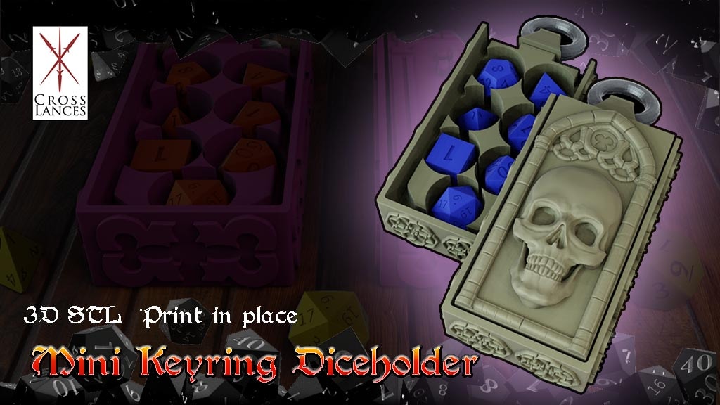 Mini Keyring Diceholder