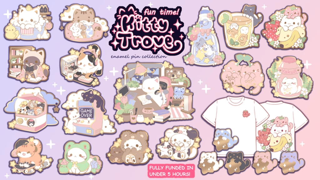 Fun Time Kitty Trove - Hard Enamel Pins