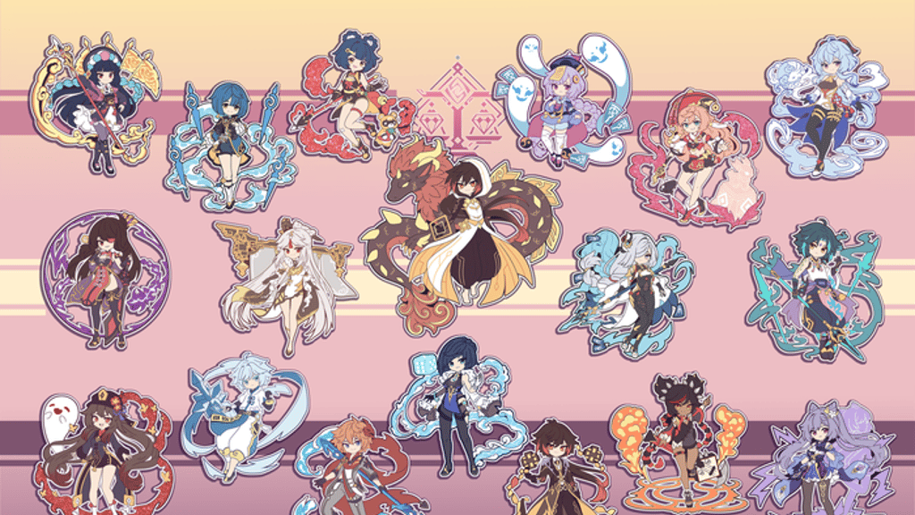 Genshin Impact - Liyue Stars 3" Enamel Pins