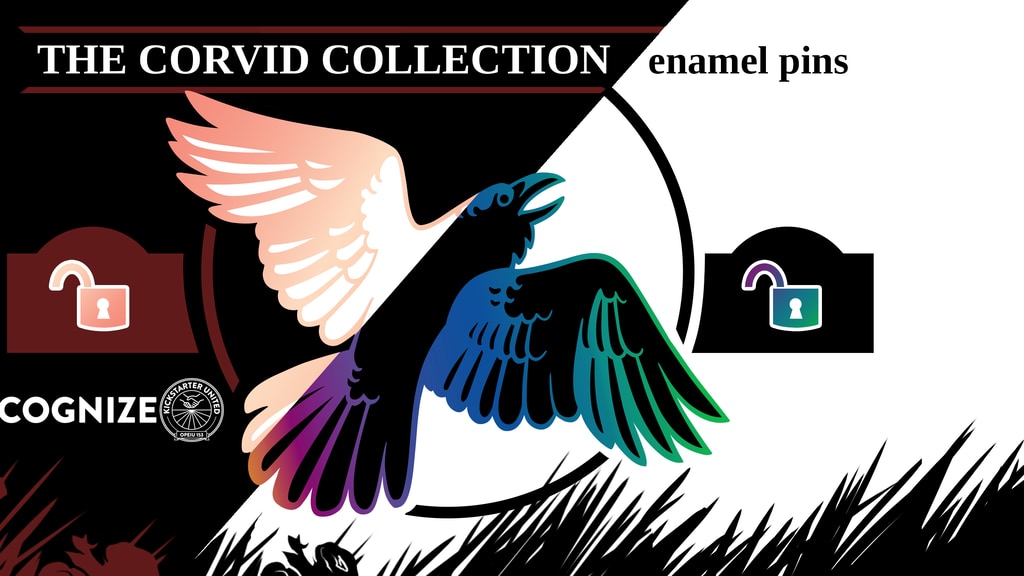 Corvid Collection Raven Pins