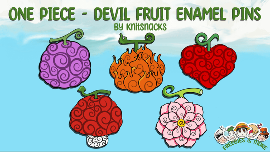 One Piece Devil Fruits Enamel Pins