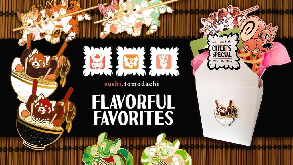 🍣Sushi Tomodachi Flavorful Favorites Enamel Pins 🍣