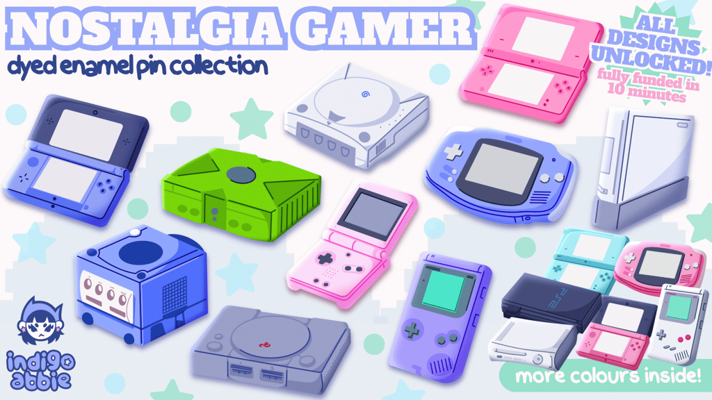 Nostalgia Gamer Enamel Pin Collection
