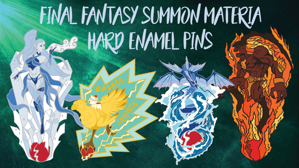 Final Fantasy Summon Enamel Pins