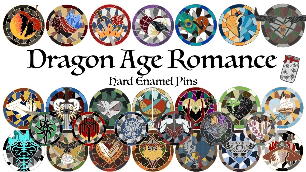 Dragon Age Romance Enamel Pins