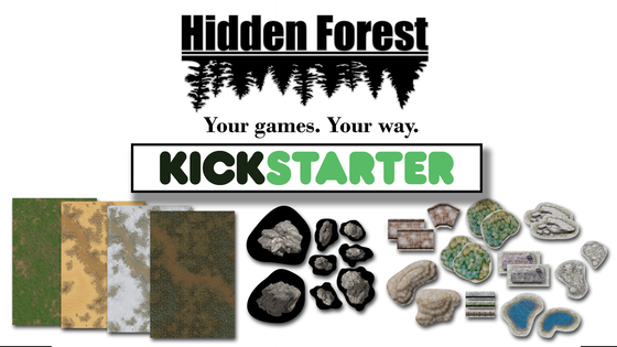 HiddenForest Terrain and Gaming Mats for Tabletop Games