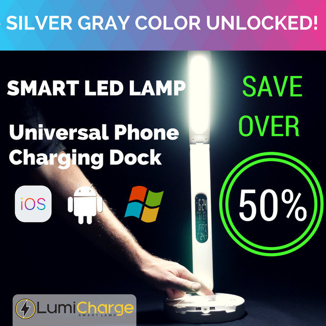 LUMICHARGE  Smart LED  Lamp & Universal Phone dock