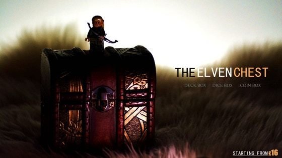 The Elven Chest: a Deck Box, Dice Box, or Fantasy Coin Chest