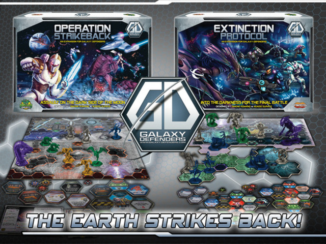 Galaxy Defenders - The Earth Strikes Back! boardgame