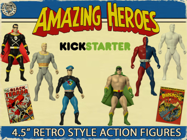 Amazing Heroes: Retro Style Super Hero Action Figures